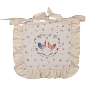 Clayre & Eef CAR25 Housse de coussin Coussin dassise Beige 40x40 cm