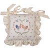 Clayre & Eef CAR25 Housse de coussin Coussin dassise Beige 40x40 cm