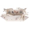 Clayre & Eef CAR47 corbeille à pain beige 35x35x8 cm