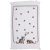 Clayre & Eef CT014 Serviette dinvité Blanc 40x66 cm