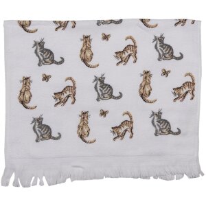 Clayre & Eef CT015 Serviette dinvité Blanc...