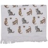 Clayre & Eef CT015 Serviette dinvité Blanc 40x66 cm