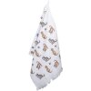 Clayre & Eef CT015 Serviette dinvité Blanc 40x66 cm