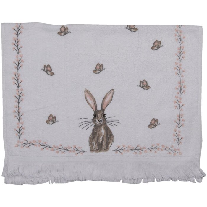 Clayre & Eef CTREB1 Serviette dinvité Blanc 40x66 cm