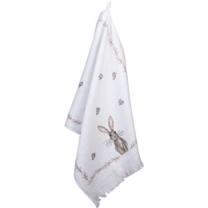 Clayre & Eef CTREB1 Serviette dinvité Blanc 40x66 cm