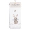 Clayre & Eef CTREB1 Serviette dinvité Blanc 40x66 cm