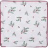 Clayre & Eef HCH21 Housse de coussin blanc, rouge 40x40 cm