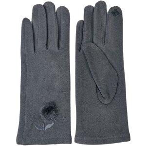 Clayre & Eef JZGL0038 Gants Hiver Gris 8x24 cm