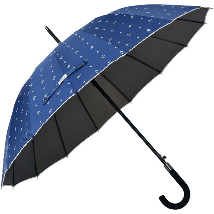 Clayre & Eef JZUM0031BL Parapluie adulte bleu Ø 98 cm