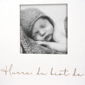 Goldbuch Album pour bébé Hourra - Tu es là ! 30x31 cm 60 pages blanches