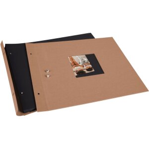 Goldbuch Album à vis Bella Vista noisette 39x31 cm 40 pages noires