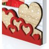 Cadre photo en bois ZEP Laila 10x15 cm coeurs