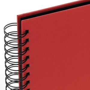 Album spirale ZEP Misty rouge 21x16 cm 50 pages noires