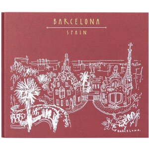 Panodia Album spirale Excapade Barcelone 27,5x23,2 cm 60 pages blanches