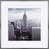 Henzo cadre aluminium Manhattan gris 40x40 cm avec passe-partout 30x30 cm