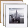 Henzo cadre aluminium Manhattan gris 40x40 cm avec passe-partout 30x30 cm
