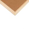 Tableau daffichage Henzo 30x49cm cadre en bois surface en liège montage mural bureau maison école