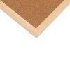 Tableau daffichage Henzo liège naturel cadre en bois 60x90 cm pour bureau cuisine salle de classe