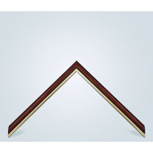 Walther cadre en bois Murcia brun verre antireflet 30,5x91,5 cm
