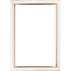 Walther cadre en bois Murcia blanc verre antireflet 15x20 cm