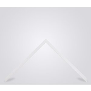 Walther cadre en bois Valencia verre antireflet blanc 27x48 cm