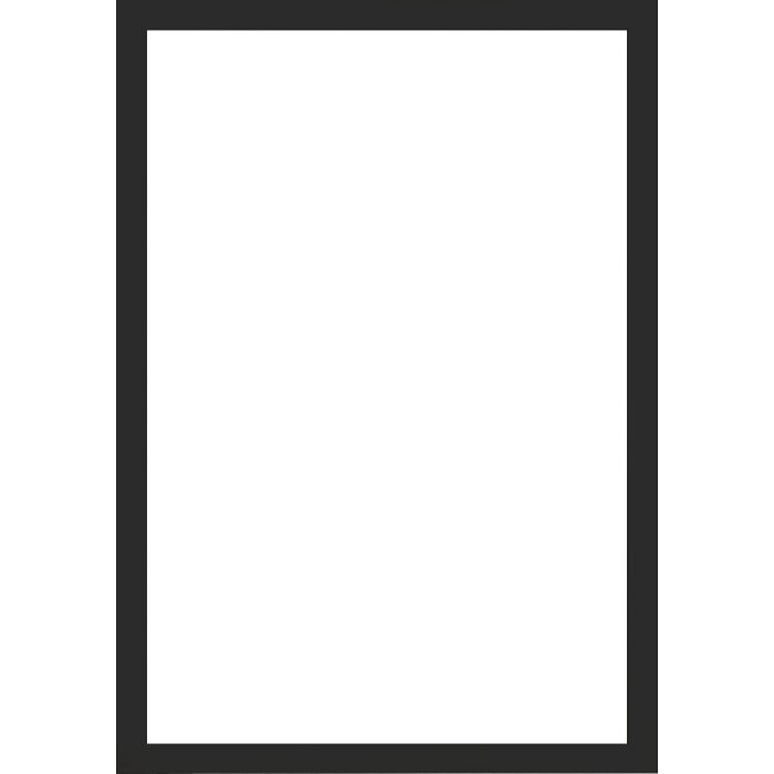 Cadre en bois Walther Valencia verre antireflet noir 70x100 cm