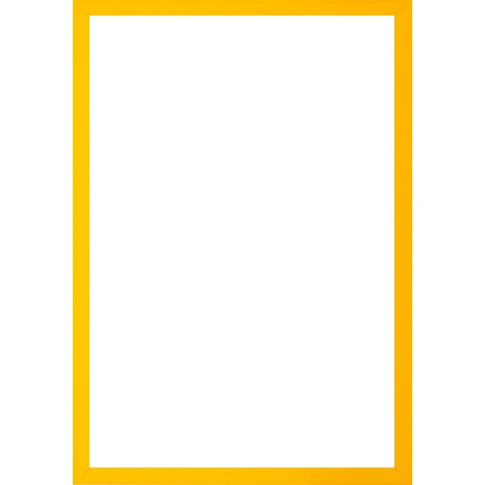 Cadre en bois Walther Valencia verre antireflet jaune 60x60 cm