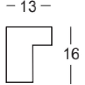 Cadre en bois Walther Valencia verre antireflet champagne 40x50 cm
