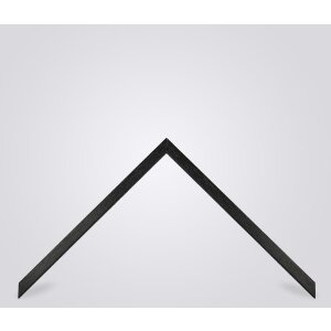 Walther cadre en bois Alicante noir verre antireflet 25x50 cm