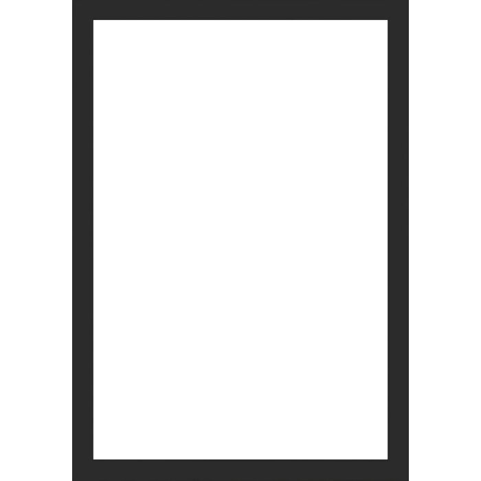 Walther cadre en bois Alicante noir verre antireflet 50x50 cm