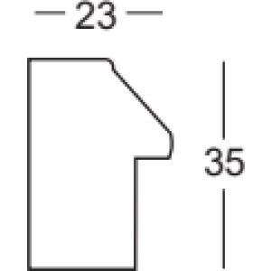 Walther cadre en bois Cartagena or 30,5x91,5 cm verre antireflet