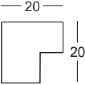 Walther cadre en bois Tarassa 35x100 cm noir verre antireflet