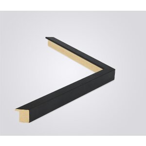 Cadre en bois Walther Madrid 62x93 cm noir verre antireflet