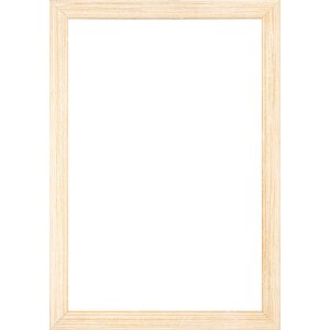 Cadre en bois Walther Madrid 30,5x91,5 cm crème verre antireflet
