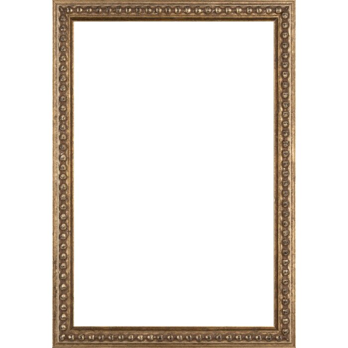 Cadre baroque en bois Walther Elche argenté 29,7x42 cm verre antireflet