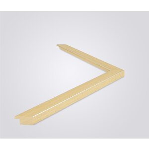 Walther cadre en bois Bilbao avec bord argenté 25x50 cm nature verre antireflet