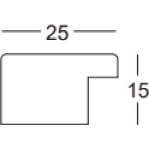 Walther cadre en bois Bilbao avec bord argenté 30x45 cm brun verre antireflet