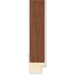 Walther cadre en bois Bilbao avec bord argenté 59,4x84,1 cm brun verre antireflet