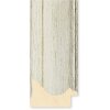 Walther cadre en bois Vigo 50x70 cm blanc avec bord argenté verre antireflet