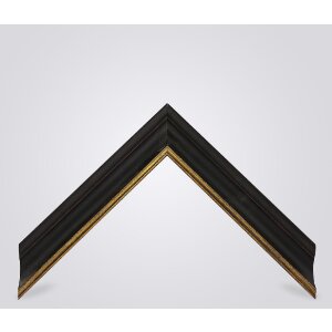 Walther cadre en bois Vigo 13x18 cm noir avec bord argenté verre antireflet