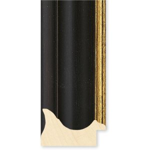 Walther cadre en bois Vigo 13x18 cm noir avec bord argenté verre antireflet