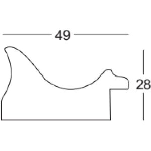 Walther cadre en bois Vigo 21x28 cm or avec bord argenté verre antireflet