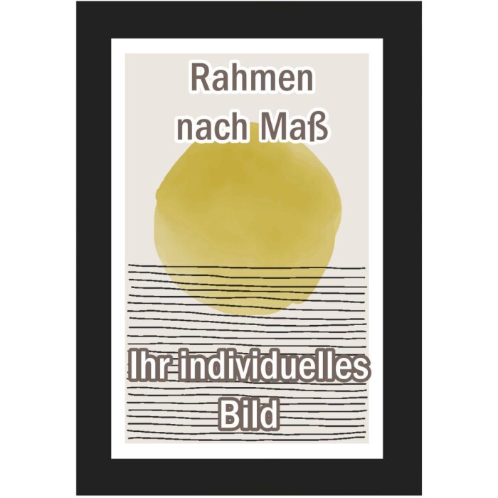 Walther cadre en bois Sabadell 45x80 cm noir verre antireflet