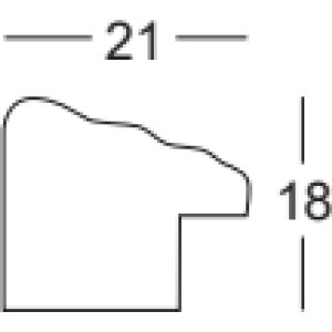 Walther cadre en bois Palma blanc 61x91,5 cm verre antireflet