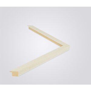 Walther cadre en bois Malaga blanc crème 70x100 cm verre antireflet