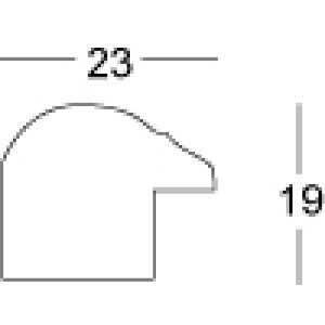 Walther cadre en bois Murcia brun verre clair 25x70 cm