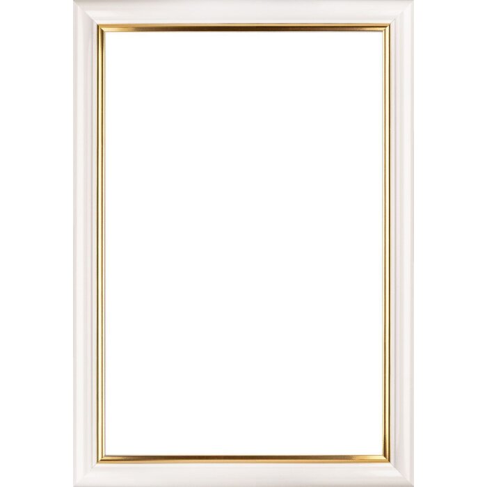 Walther cadre en bois Murcia blanc verre clair 25x30 cm
