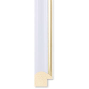 Walther cadre en bois Murcia blanc verre clair 40x40 cm