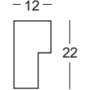 Walther cadre en bois Sevilla or 50x75 cm verre clair