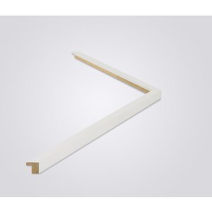 Walther cadre en bois Valencia verre clair blanc 62x93 cm